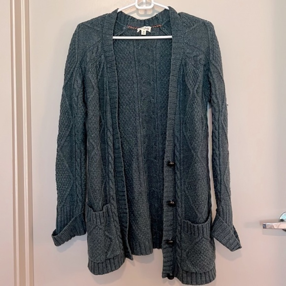 Madison Jules Forest Green cardigan